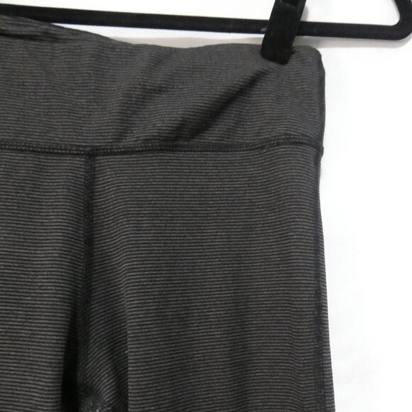ATHLETIC WORKS - Dri More | small | Black and Grey Striped High Waist Leggings - Picture 5 of 16